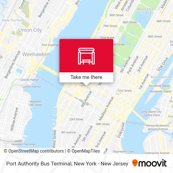 Port Authority Bus Terminal map