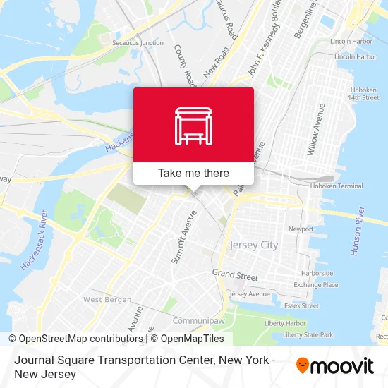 Journal Square Transportation Center map