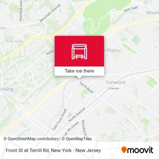 Front St at Terrill Rd map
