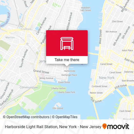 Harborside Light Rail Station map