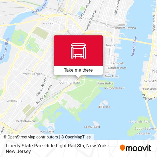 Liberty State Park-Ride Light Rail Sta map