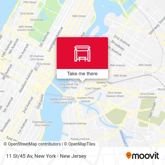 11 St/45 Av map