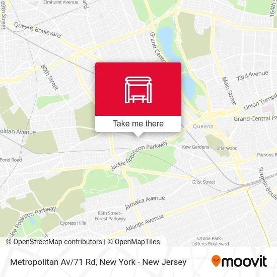 Metropolitan Av/71 Rd map