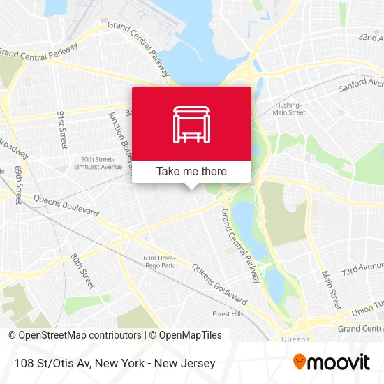 108 St/Otis Av map