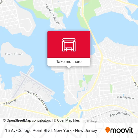 15 Av/College Point Blvd map