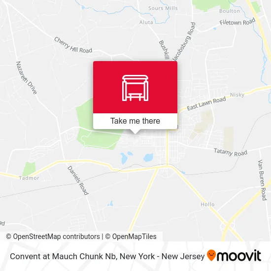 Convent at Mauch Chunk Nb map