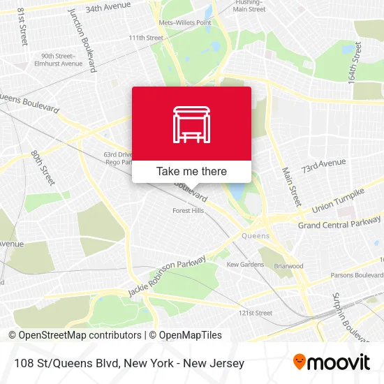 108 St/Queens Blvd map