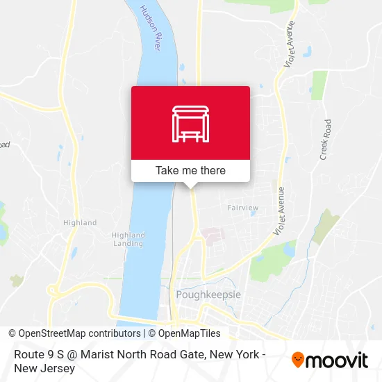 Route 9 S @ Marist North Road Gate map