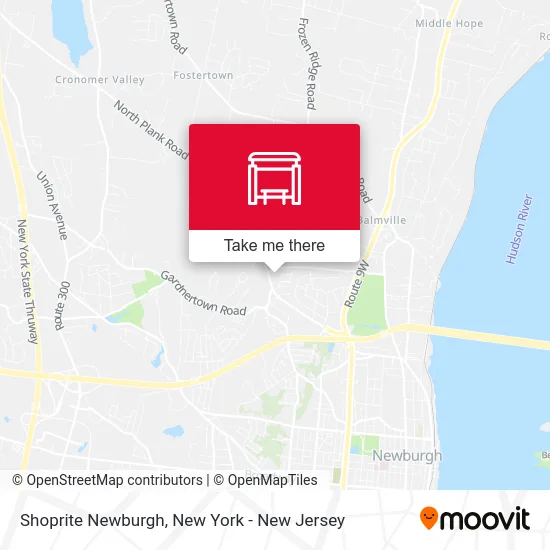 Shoprite Newburgh map