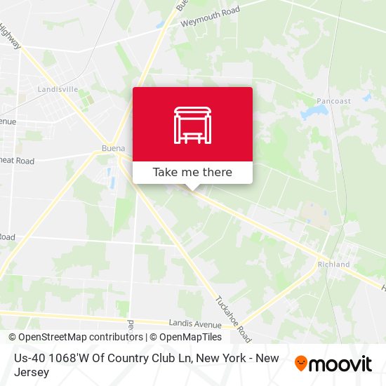 Mapa de Us-40 1068'W Of Country Club Ln