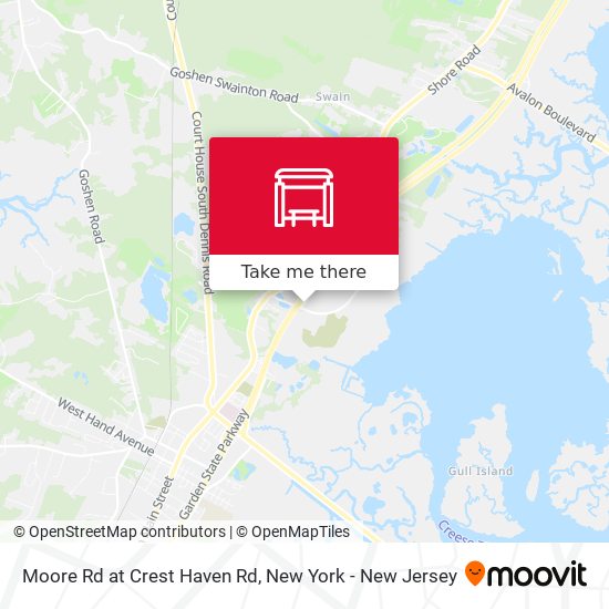 Moore Rd at Crest Haven Rd map