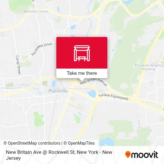 New Britain Ave @ Rockwell St map
