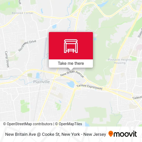 New Britain Ave @ Cooke St map