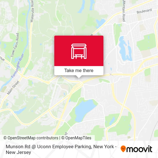 Munson Rd @ Uconn Employee Parking map