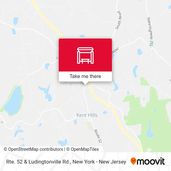 Rte. 52 & Ludingtonville Rd. map