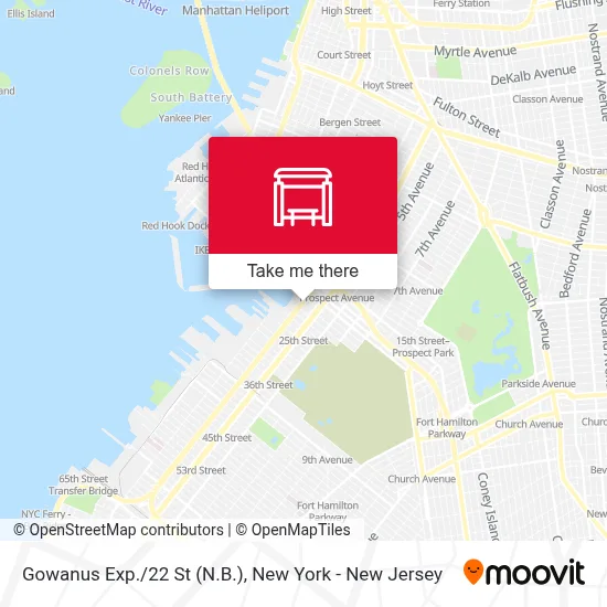 Gowanus Exp./22 St (N.B.) map