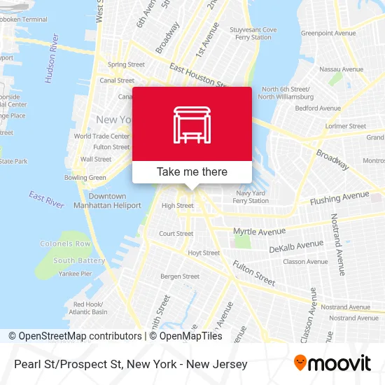 Pearl St/Prospect St map