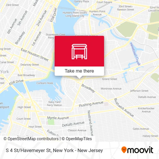 S 4 St/Havemeyer St map