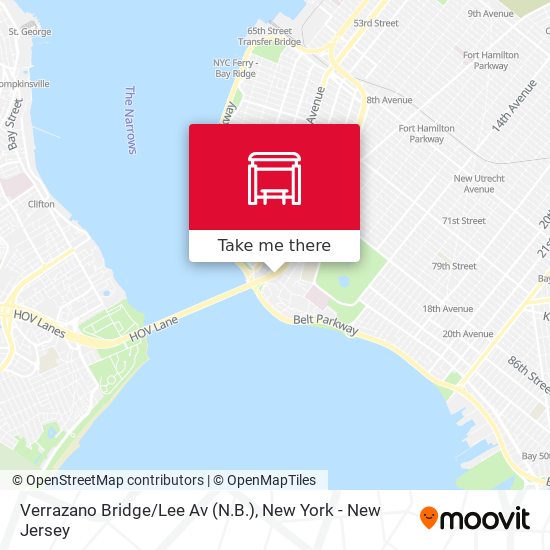 Mapa de Verrazano Bridge/Lee Av (N.B.)