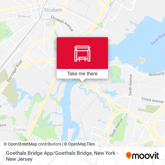 Mapa de Goethals Bridge App / Goethals Bridge