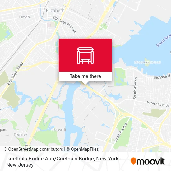 Goethals Bridge App / Goethals Bridge map