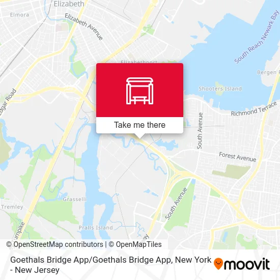 Goethals Bridge App / Goethals Bridge App map
