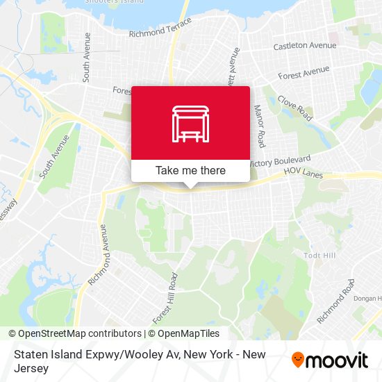 Staten Island Expwy/Wooley Av map
