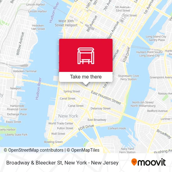 Broadway & Bleecker St map