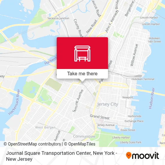 Journal Square Transportation Center map