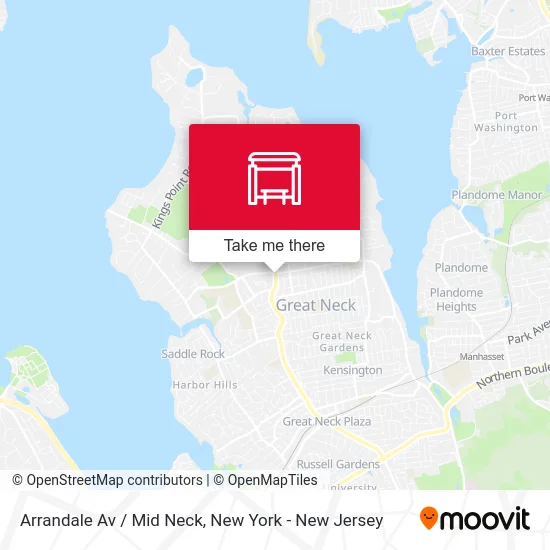 Arrandale Av / Mid Neck map