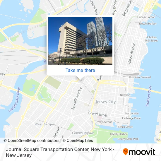 Journal Square Transportation Center map