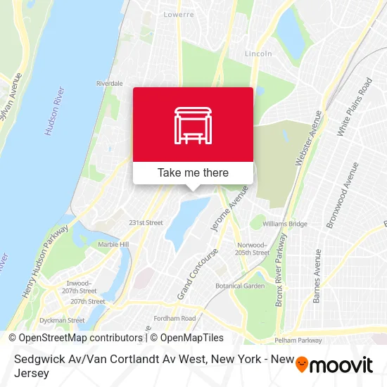 Sedgwick Av / Van Cortlandt Av West map