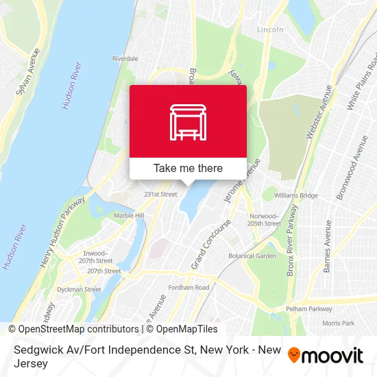 Sedgwick Av / Fort Independence St map