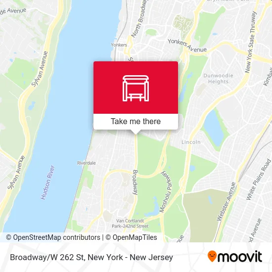 Broadway/W 262 St map