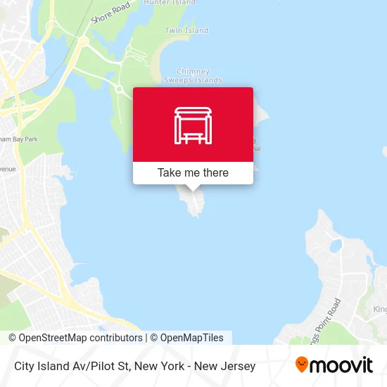 City Island Av/Pilot St map