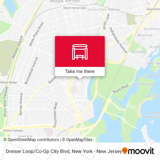 Dreiser Loop/Co-Op City Blvd map