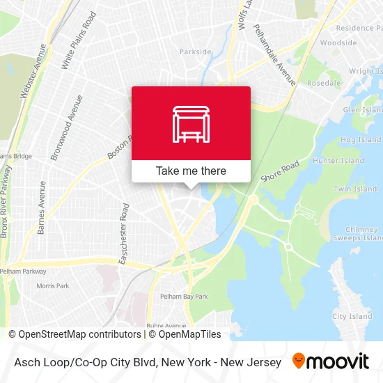 Asch Loop/Co-Op City Blvd map