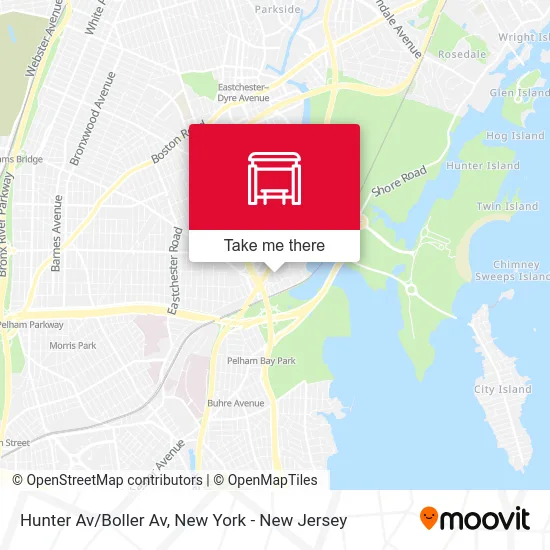 Hunter Av/Boller Av map