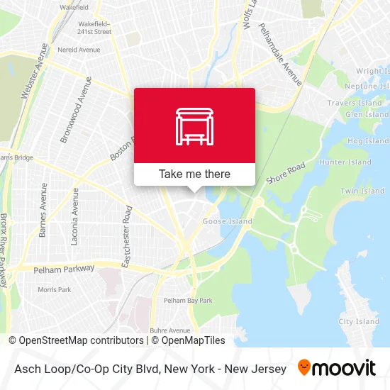 Asch Loop/Co-Op City Blvd map