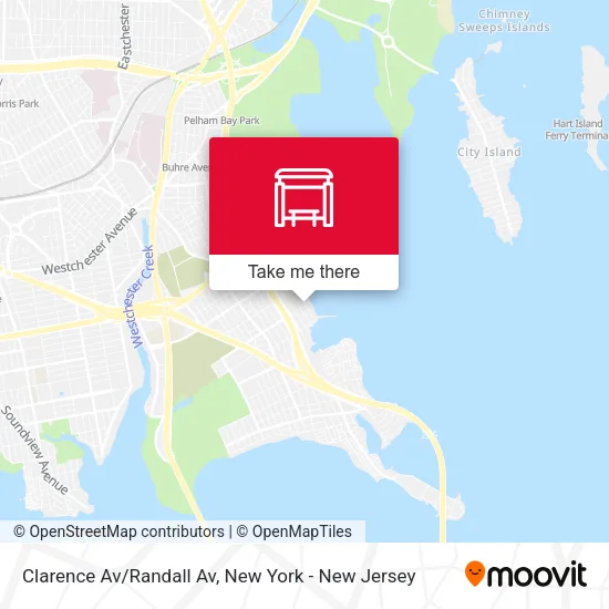 Clarence Av/Randall Av map