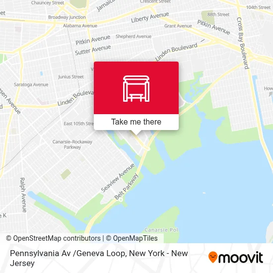 Pennsylvania Av /Geneva Loop map