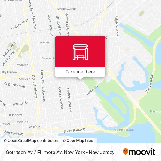 Gerritsen Av / Fillmore Av map