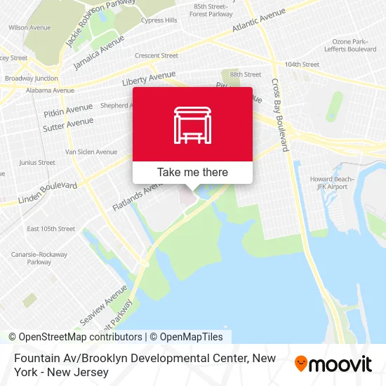 Fountain Av / Brooklyn Developmental Center map
