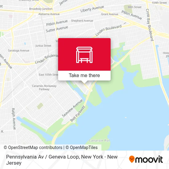 Pennsylvania Av / Geneva Loop map