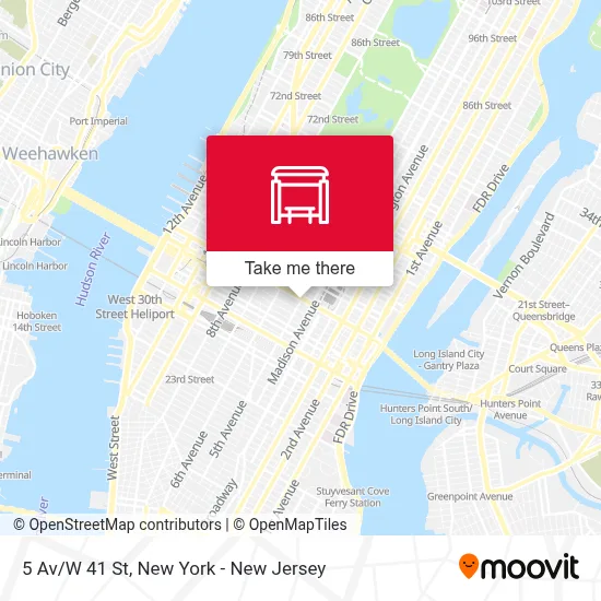 5 Av/W 41 St map