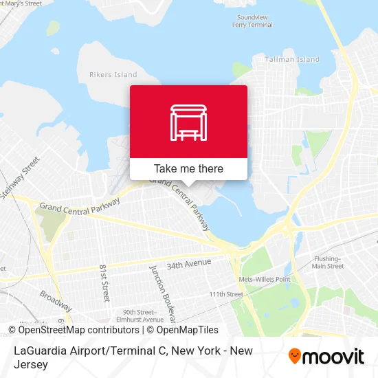 Mapa de LaGuardia Airport/Terminal C