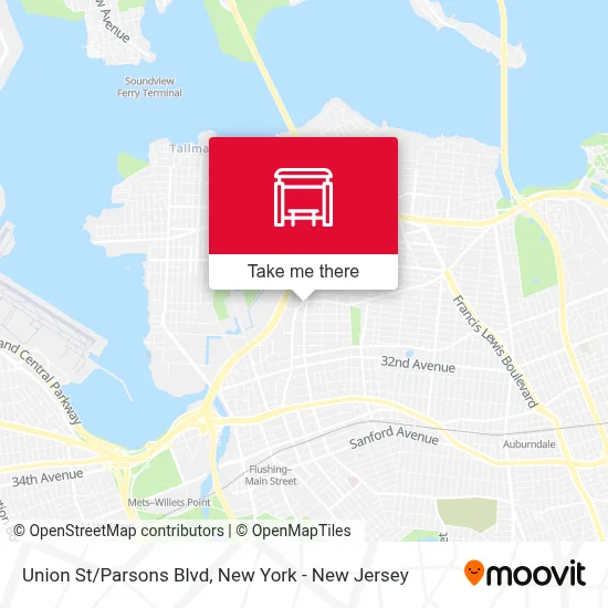 Union St/Parsons Blvd map