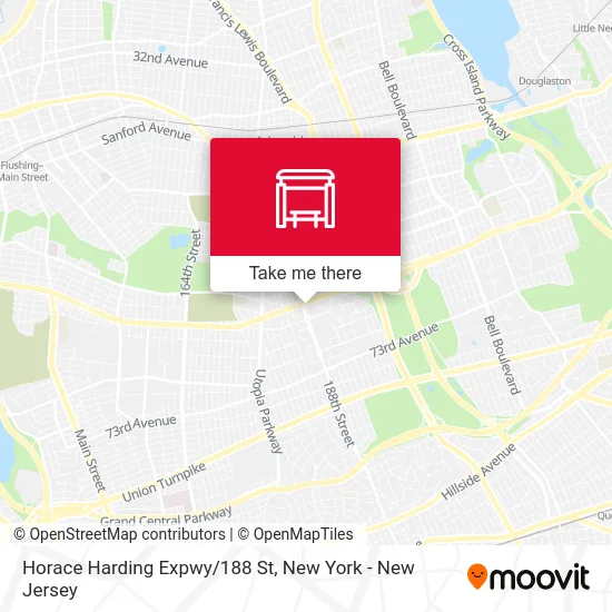 Horace Harding Expwy/188 St map