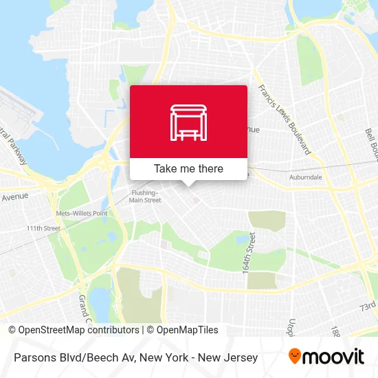 Parsons Blvd/Beech Av map