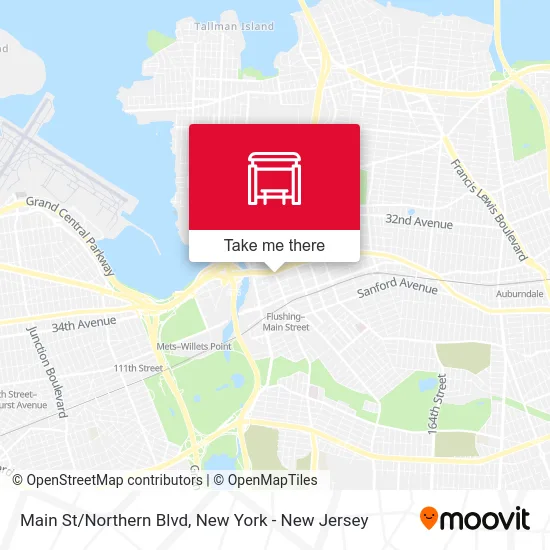 Main St/Northern Blvd map